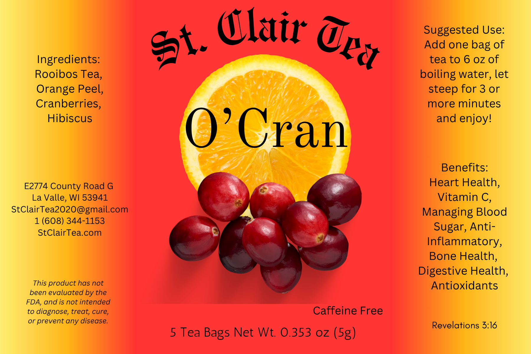 O'Cran (5 tea bags)