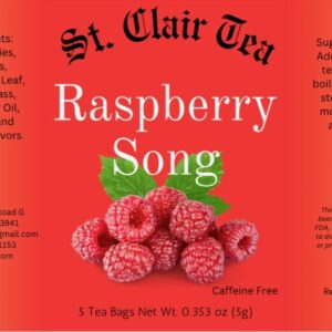Raspberry song (5 tea bags)