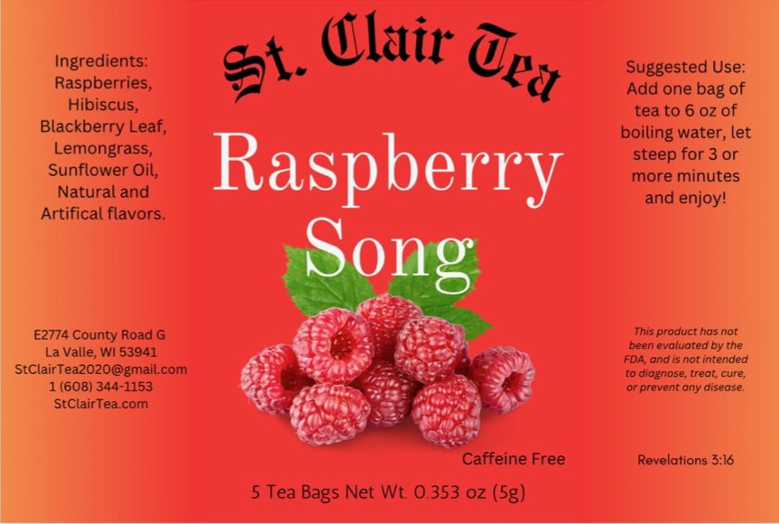 Raspberry song (5 tea bags)